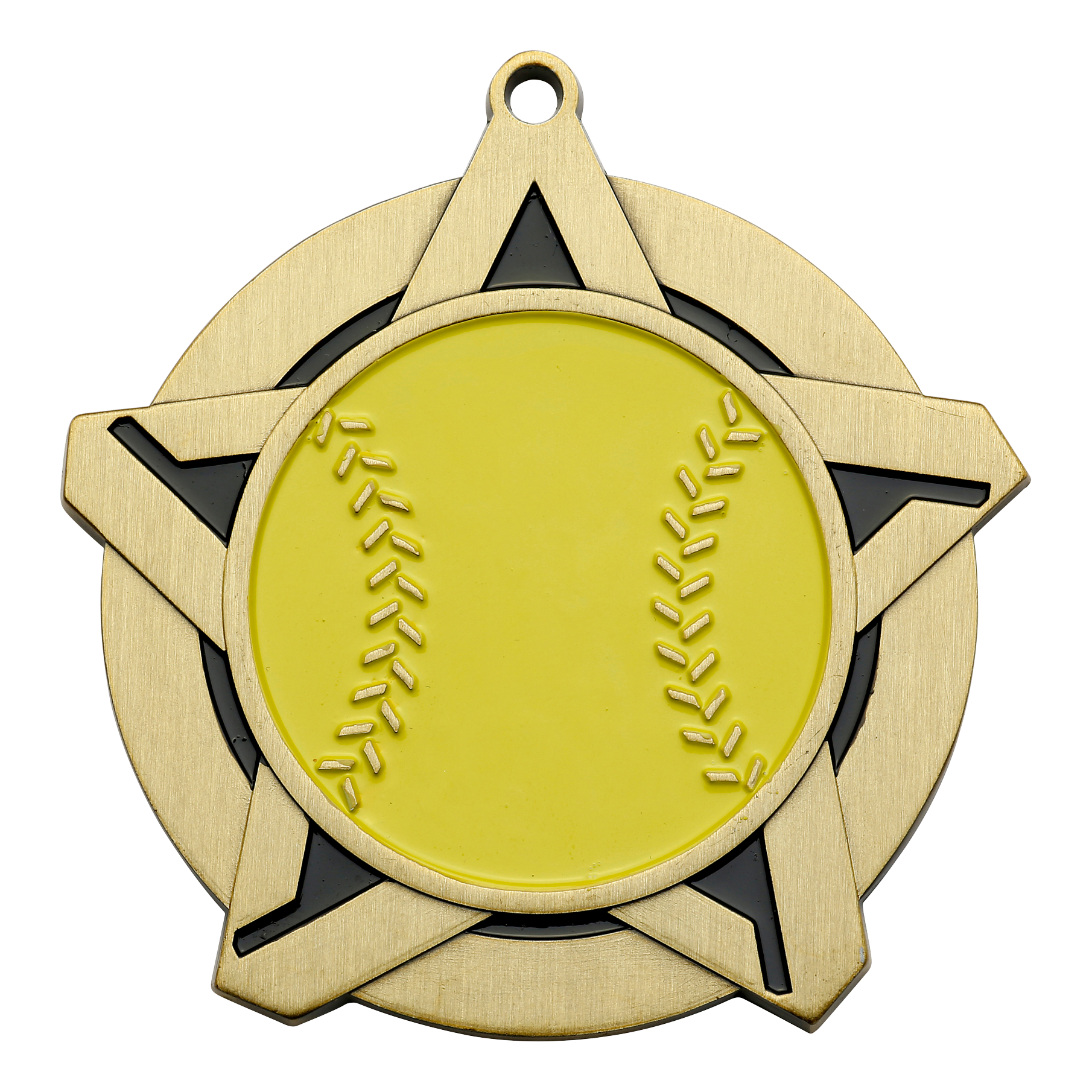 Super Star Softball Medal 2.25" / Gold