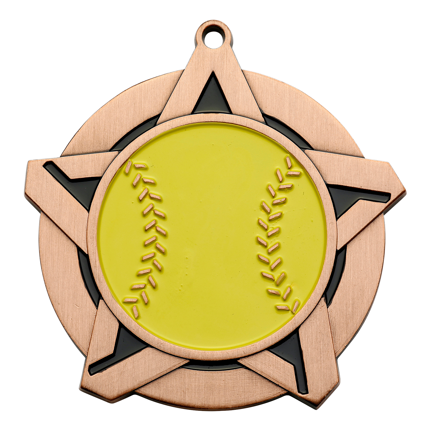 Super Star Softball Medal 2.25" / Bronze (Copper Tone)
