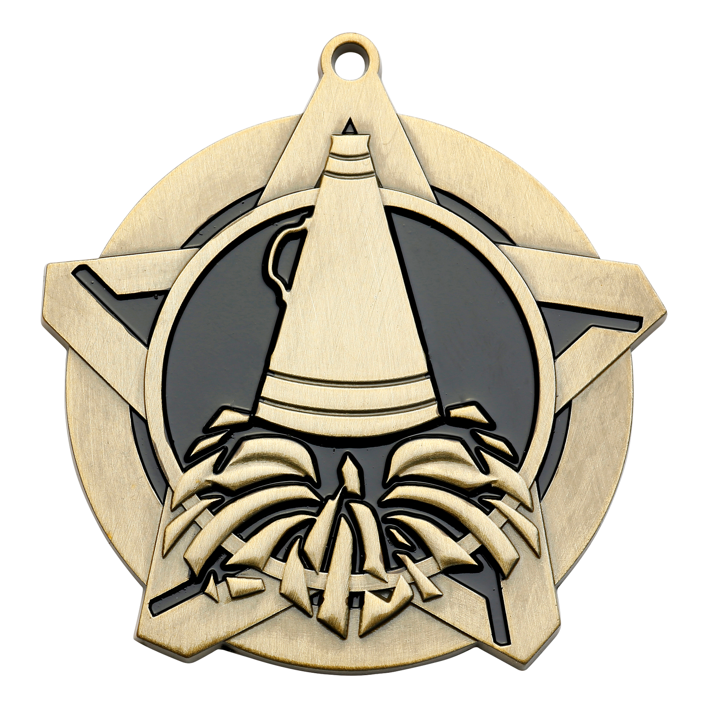Super Star Cheer Medal 2.25" / Gold
