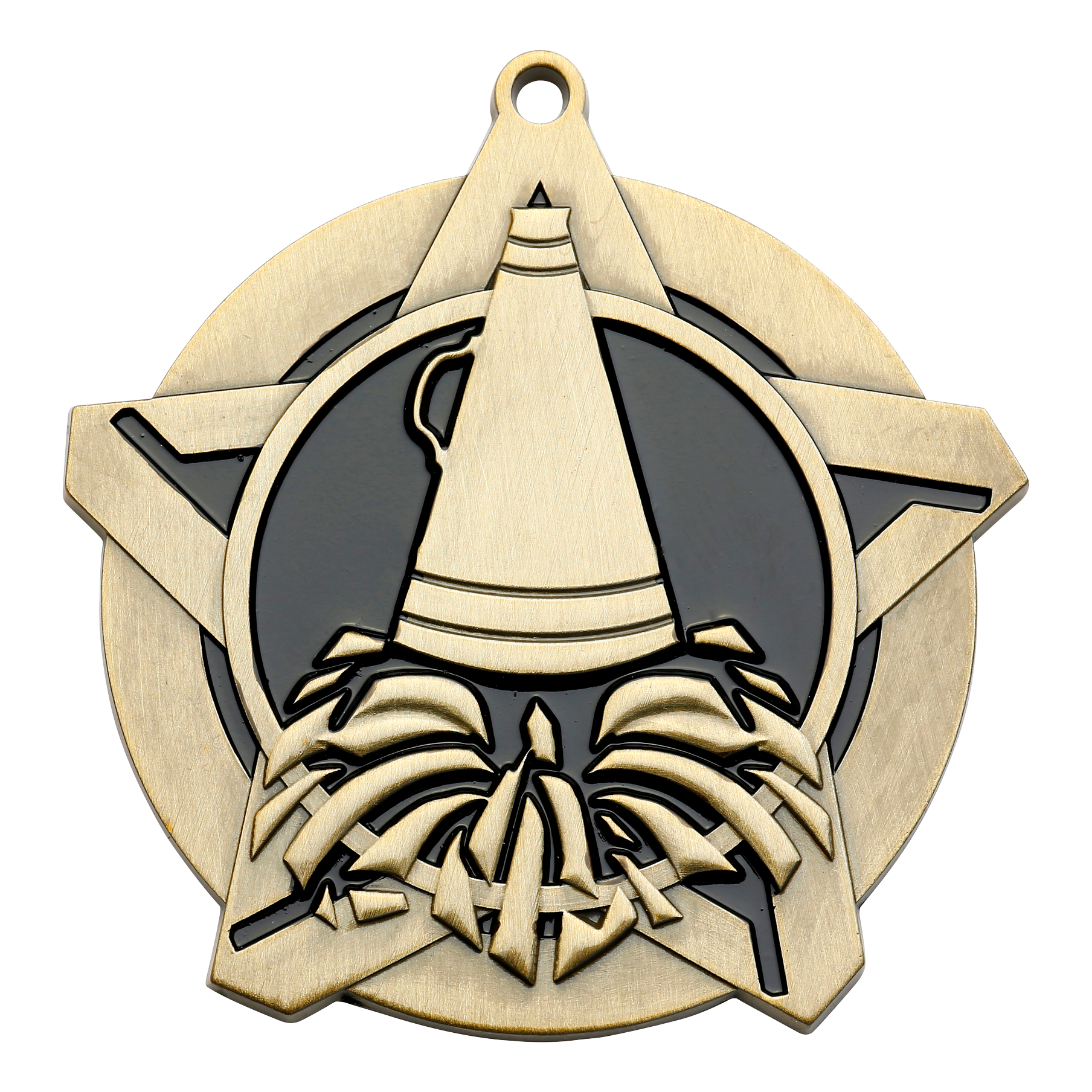 Super Star Cheer Medal 2.25" / Gold
