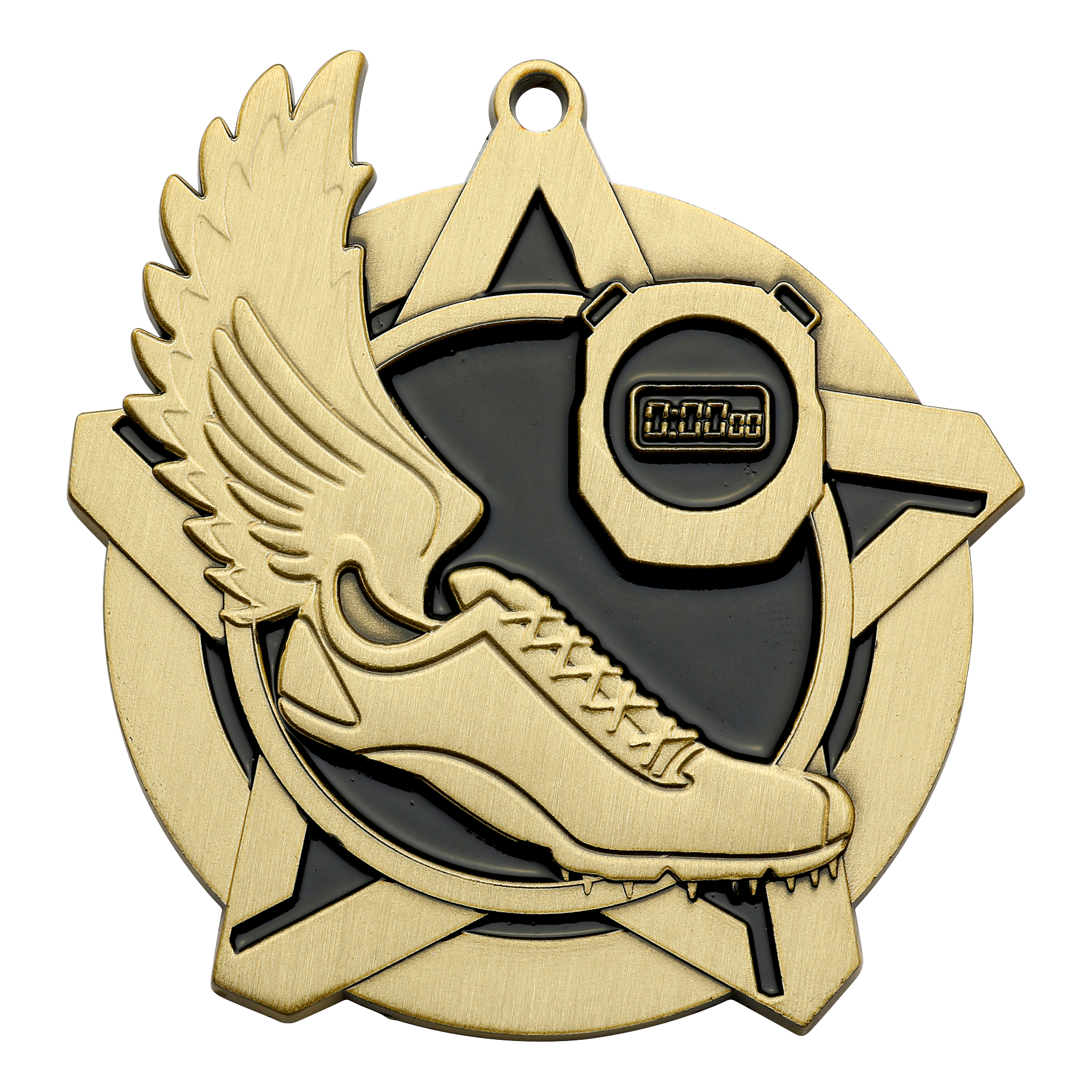 Super Star Track Medal 2.25" / Gold