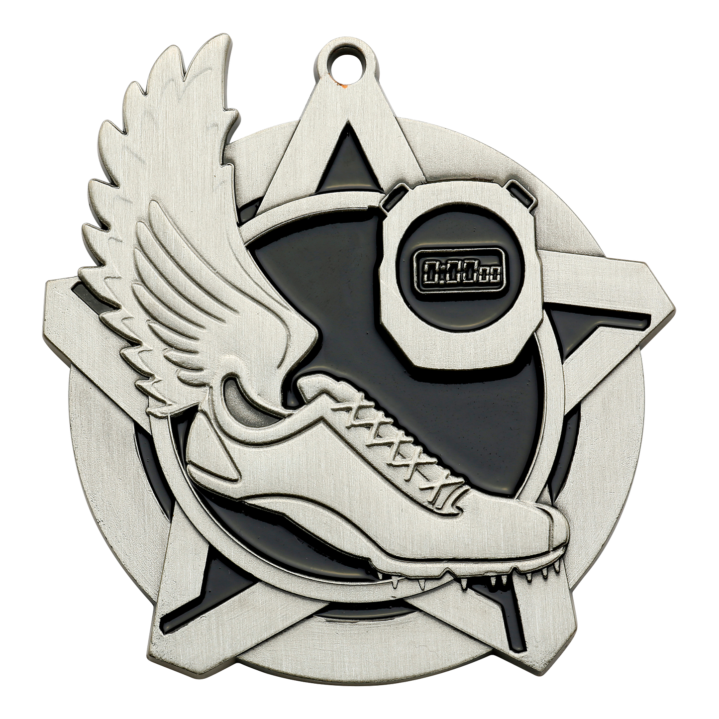 Super Star Track Medal 2.25" / Silver