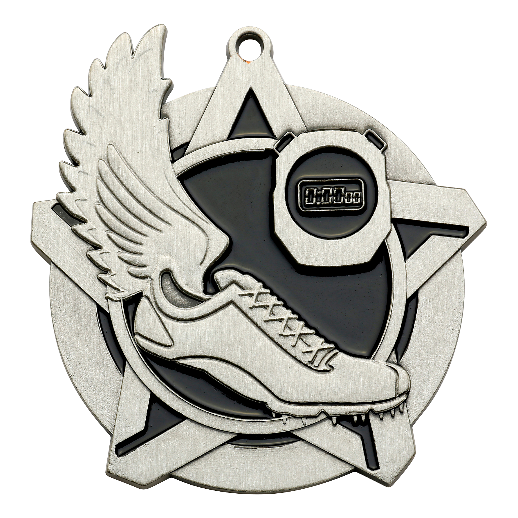 Super Star Track Medal 2.25" / Silver
