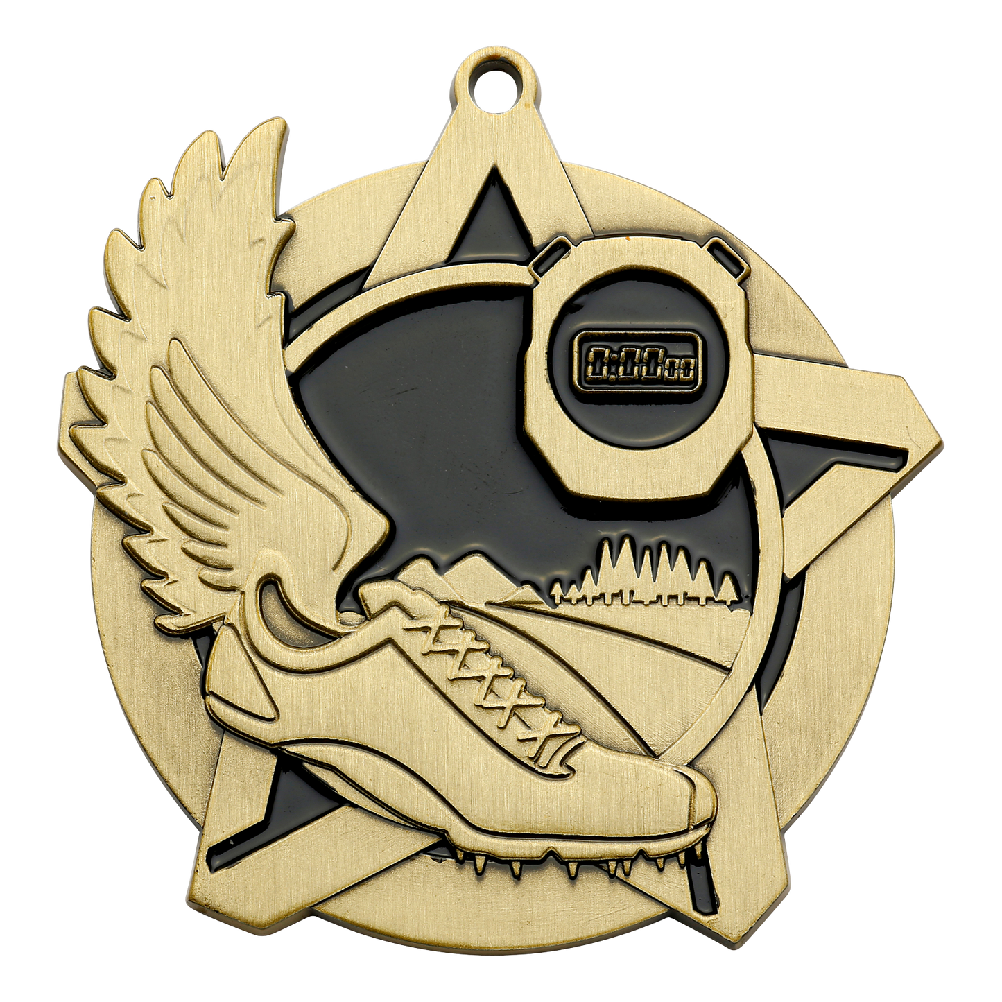 Super Star Cross Country Medal 2.25" / Gold