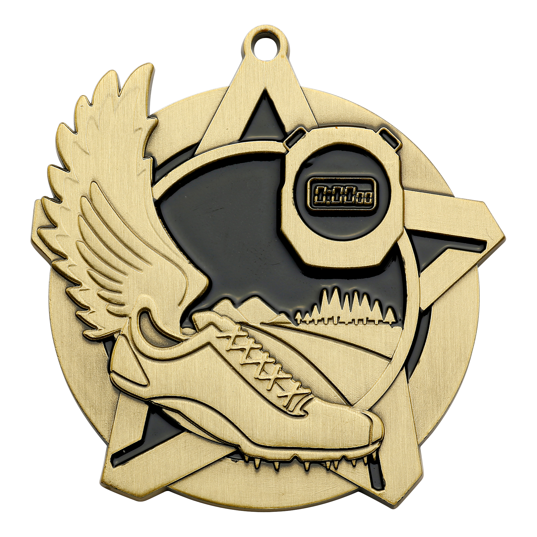 Super Star Cross Country Medal 2.25" / Gold