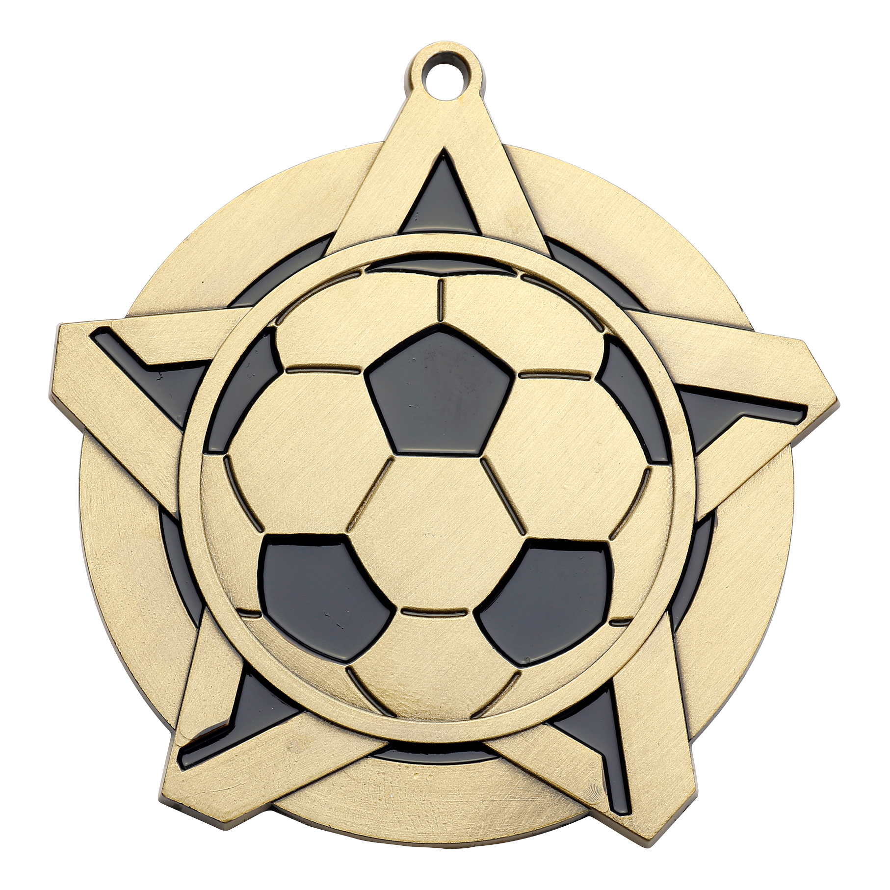 Super Star Soccer Medal 2.25" / Gold