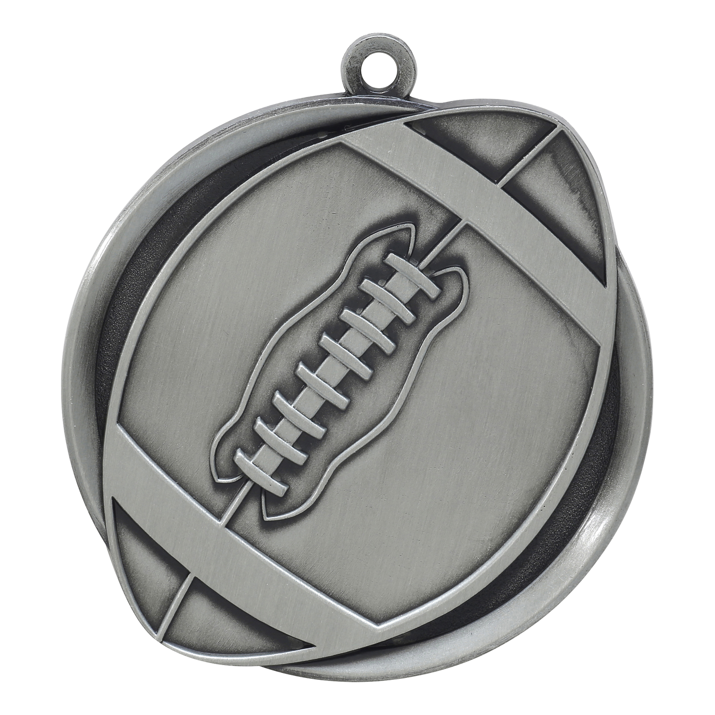Mega Football Medal 2.25" / Silver