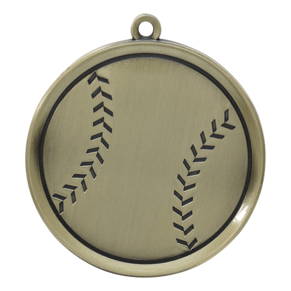 Mega Baseball Medal 2.25" / Gold
