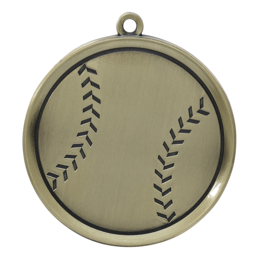 Mega Baseball Medal 2.25" / Gold