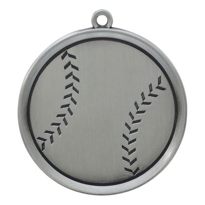 Mega Baseball Medal 2.25" / Silver