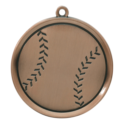 Mega Baseball Medal 2.25" / Bronze (Copper Tone)
