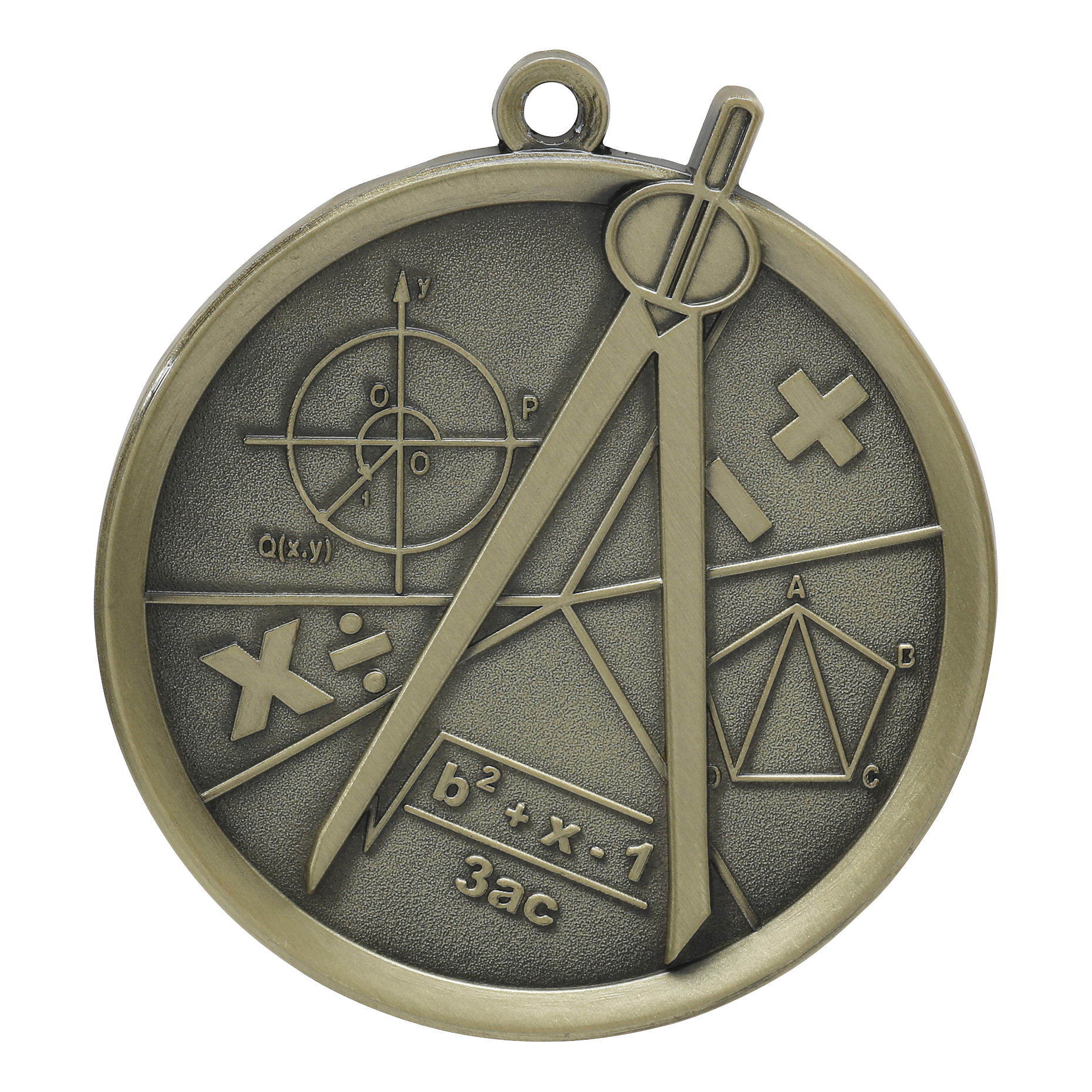 Mega Math Medal 2.25" / Gold