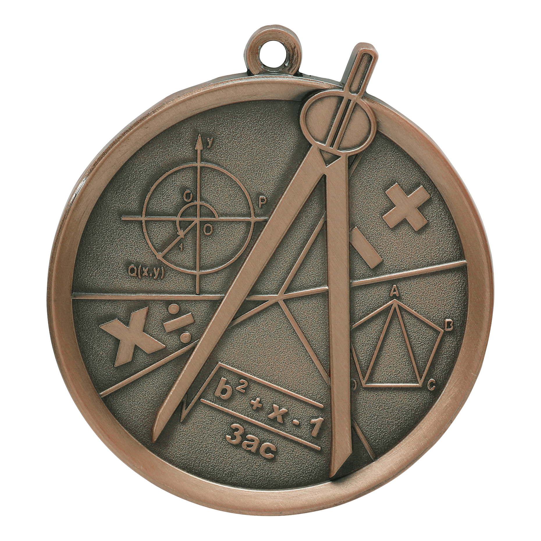 Mega Math Medal 2.25" / Bronze (Copper Tone)