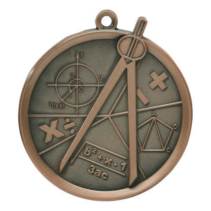 Mega Math Medal 2.25" / Bronze (Copper Tone)