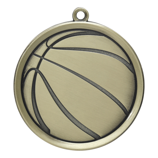 Mega Basketball Medal 2.25" / Gold