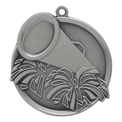 Mega Cheer Medal 2.25" / Silver