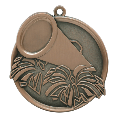 Mega Cheer Medal 2.25" / Bronze (Copper Tone)
