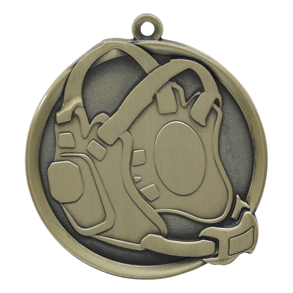 Mega Wrestling Medal 2.25" / Gold