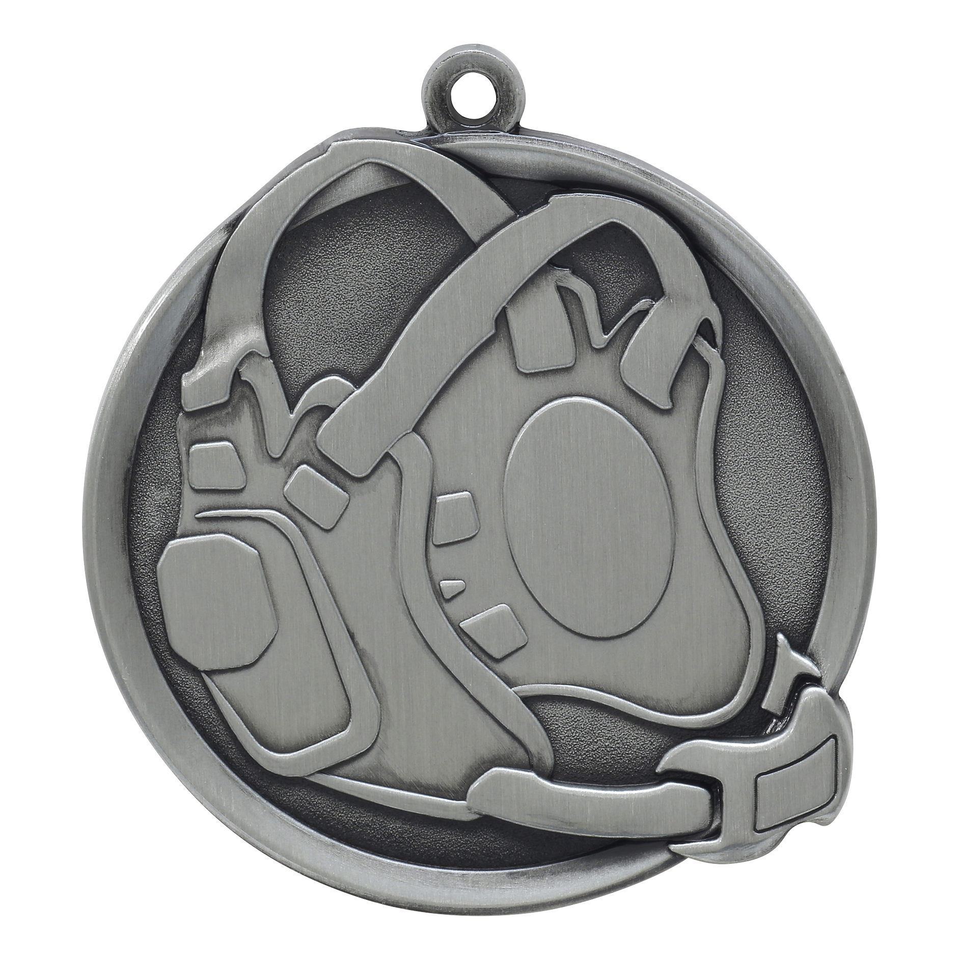 Mega Wrestling Medal 2.25" / Silver