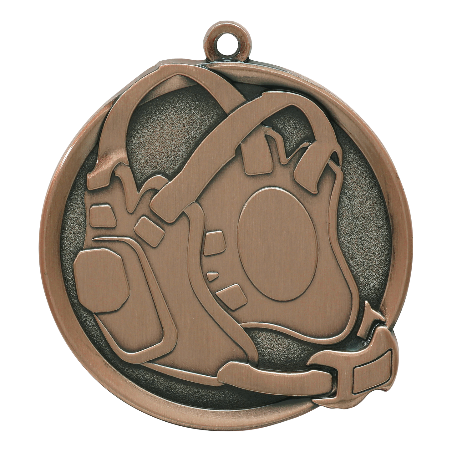Mega Wrestling Medal 2.25" / Bronze (Copper Tone)