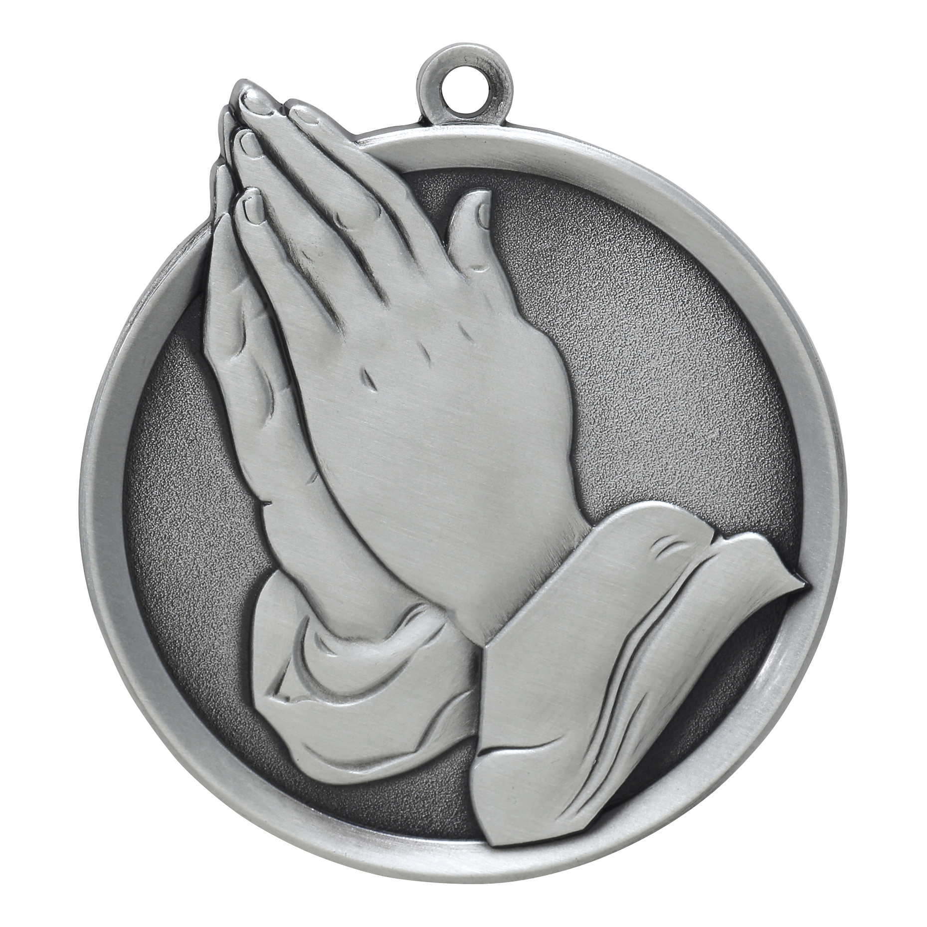 Mega Christian Medal 2.25" / Silver