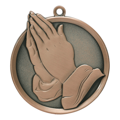 Mega Christian Medal 2.25" / Bronze (Copper Tone)
