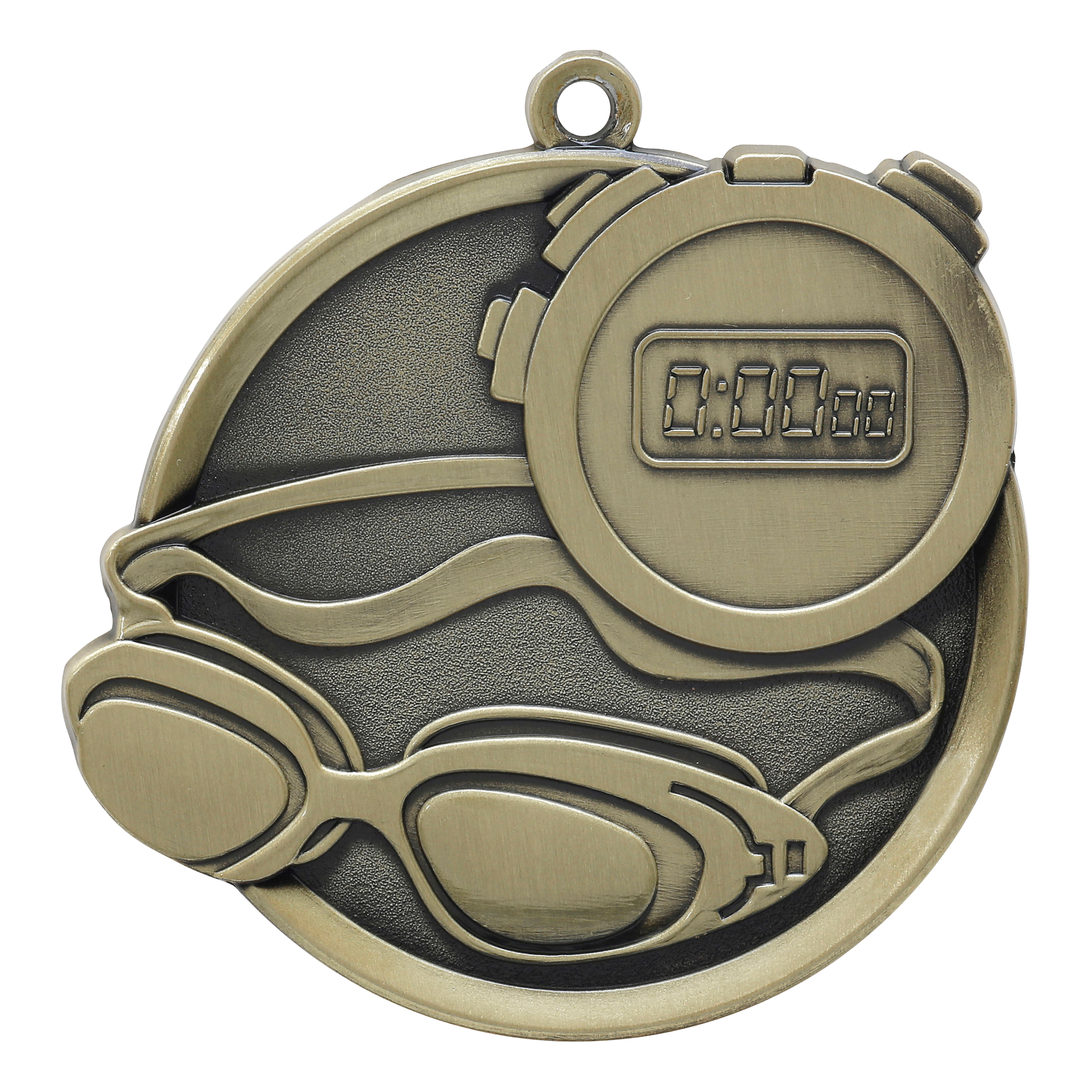 Mega Swimming Medal 2.25" / Gold