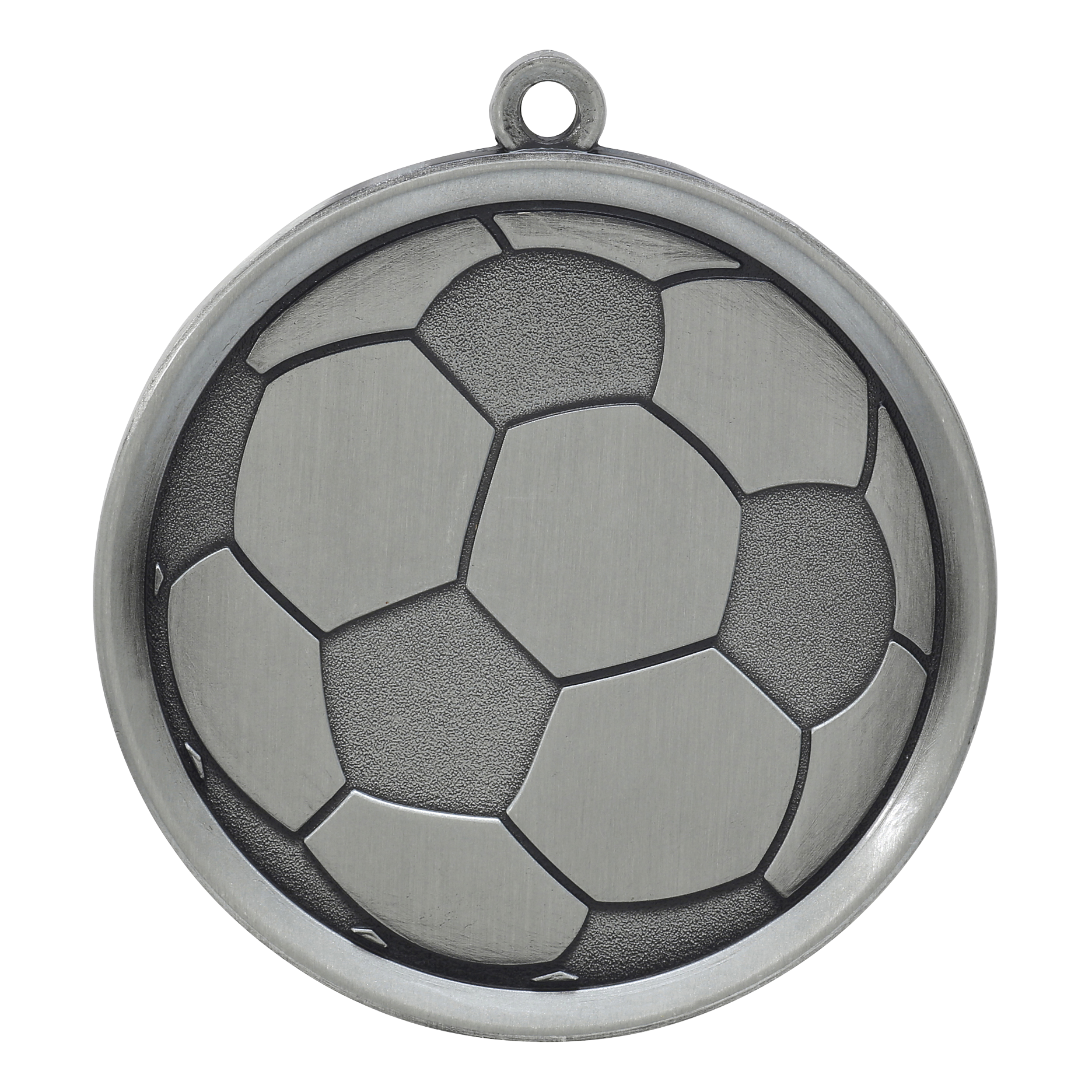 Mega Soccer Medal 2.25" / Silver