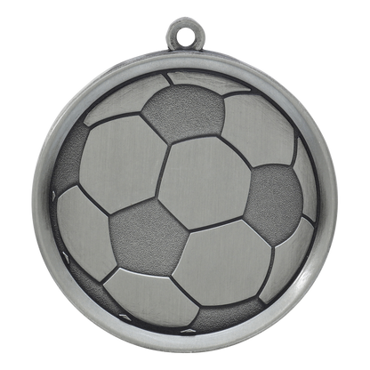 Mega Soccer Medal 2.25" / Silver