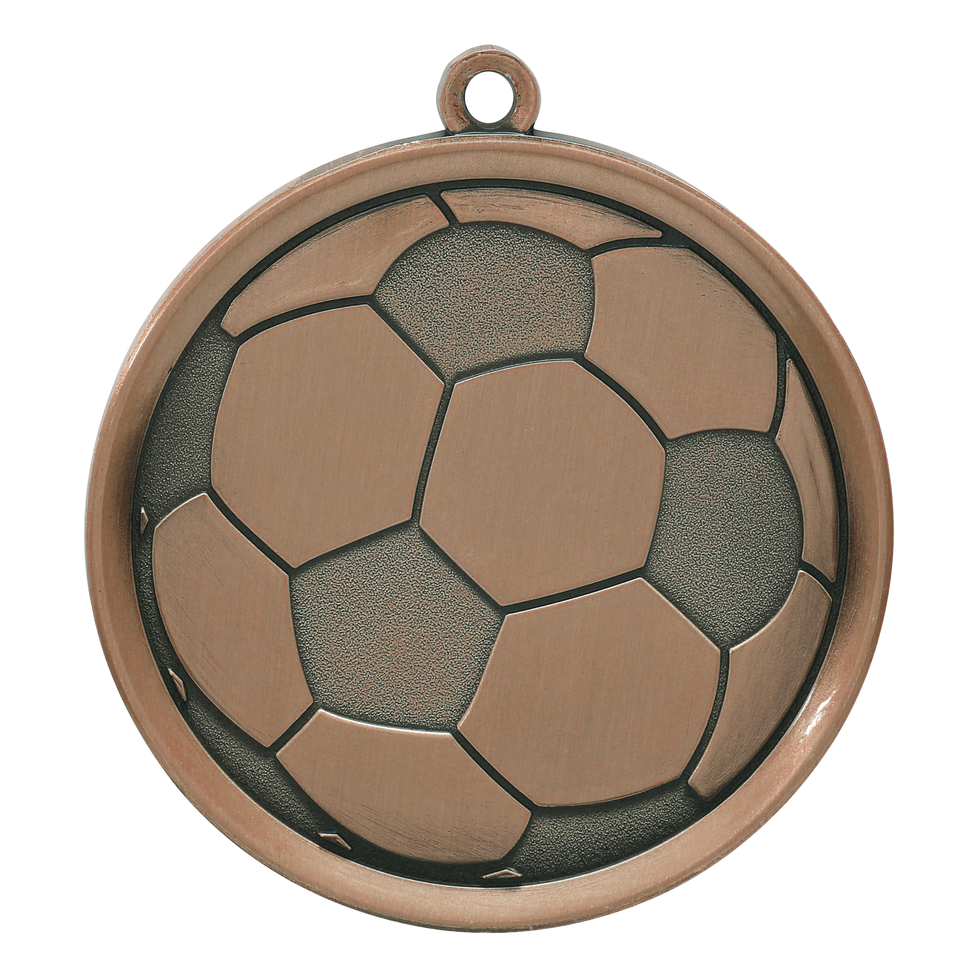 Mega Soccer Medal 2.25" / Bronze (Copper Tone)