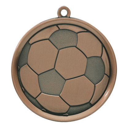 Mega Soccer Medal 2.25" / Bronze (Copper Tone)