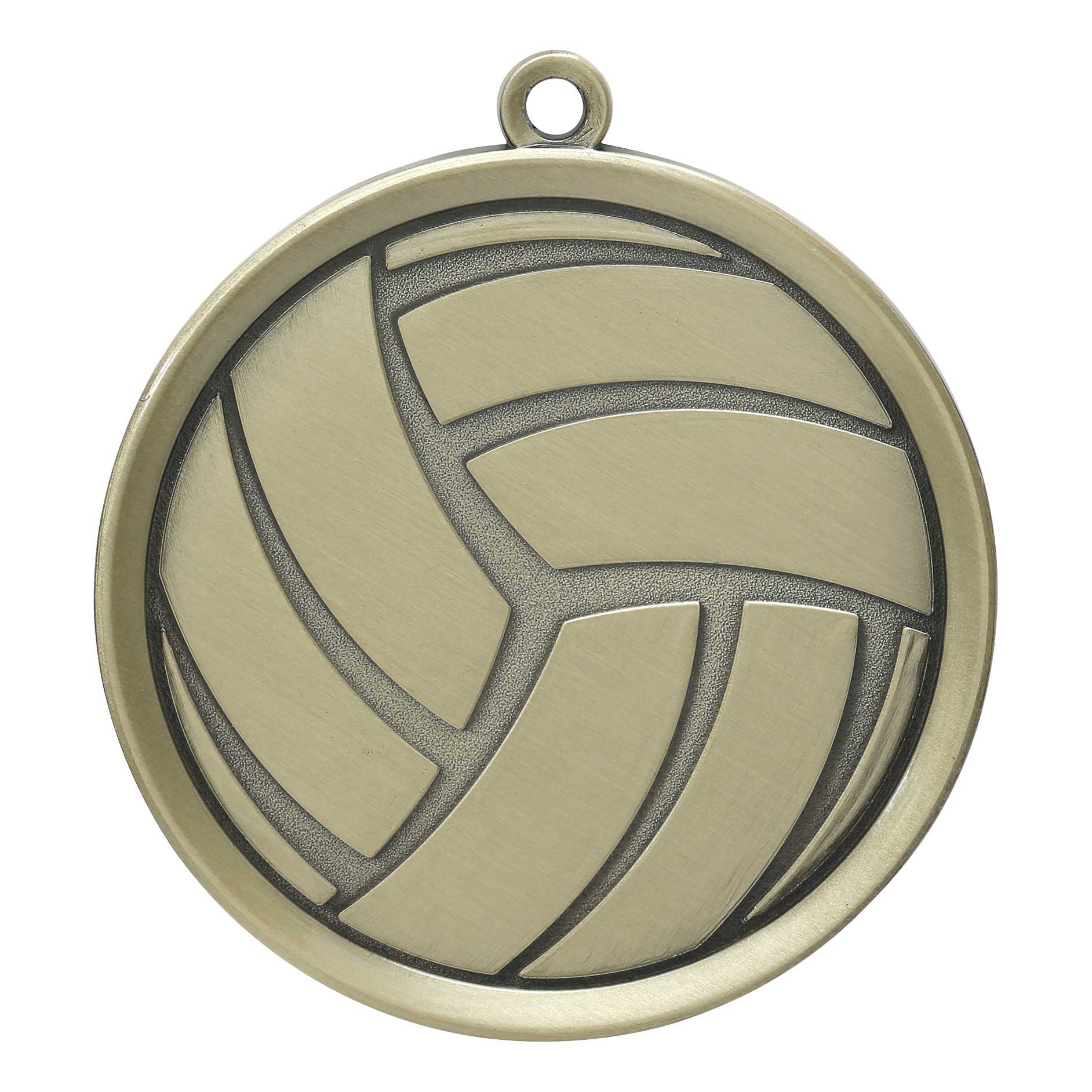 Mega Volleyball Medal 2.25" / Gold