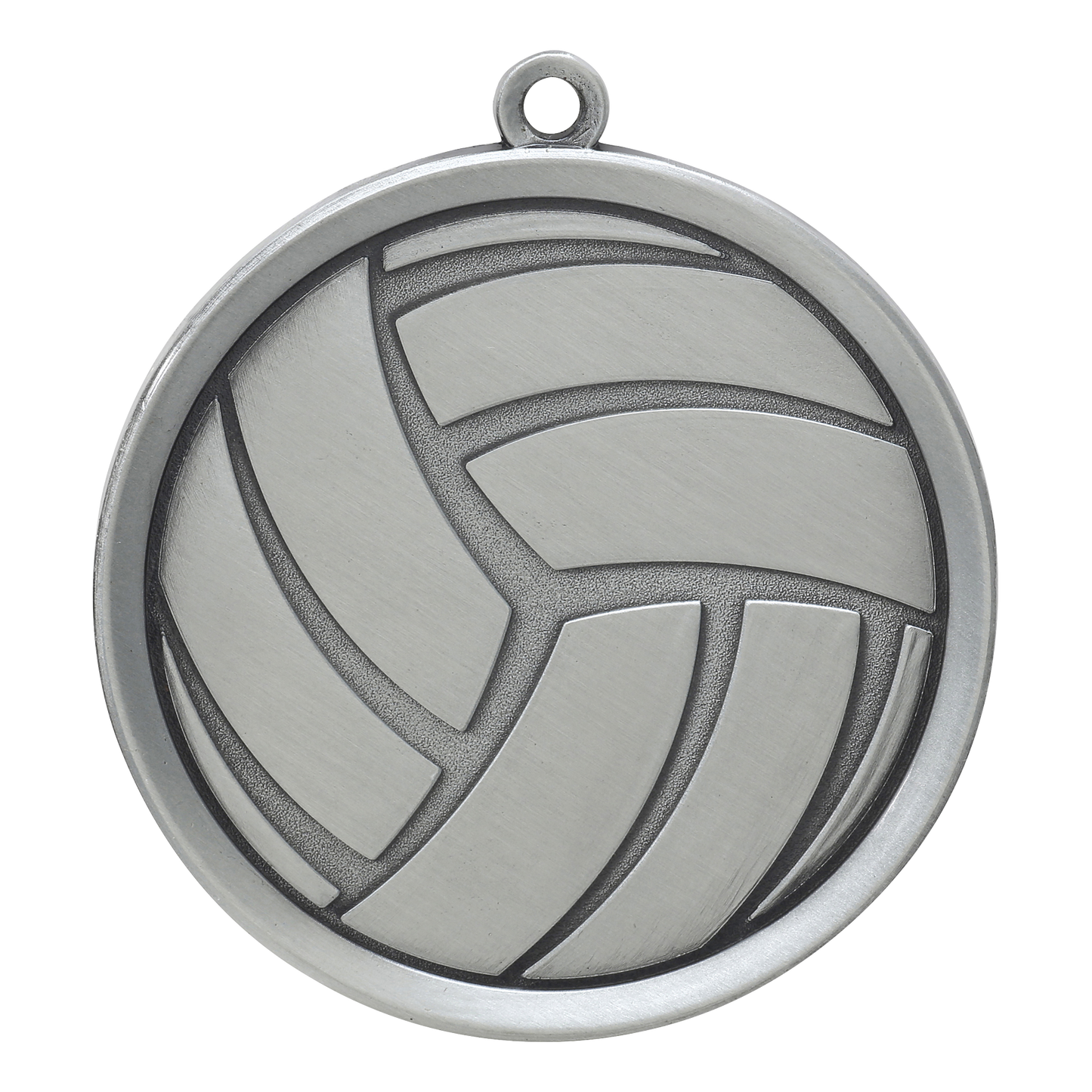 Mega Volleyball Medal 2.25" / Silver