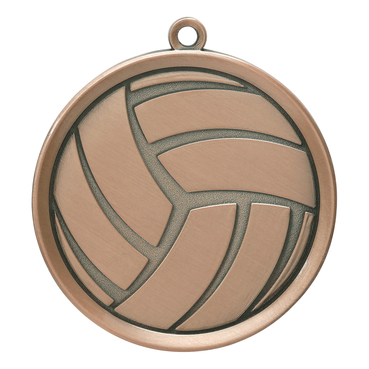 Mega Volleyball Medal 2.25" / Bronze (Copper Tone)