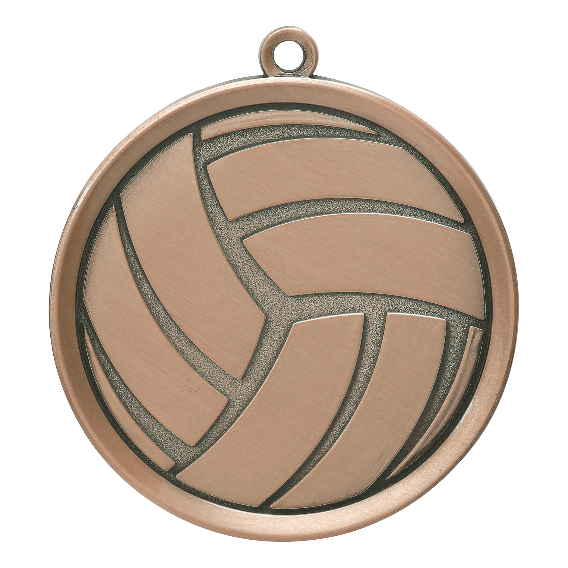 Mega Volleyball Medal 2.25" / Bronze (Copper Tone)
