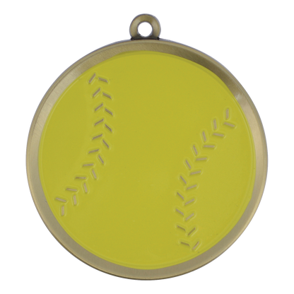 Mega Softball Medal 2.25" / Gold