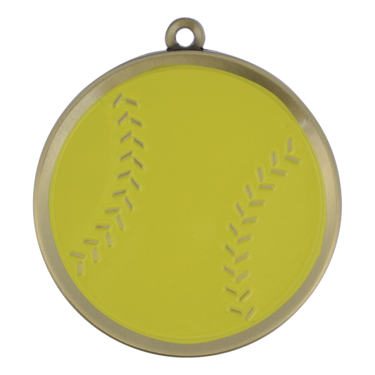 Mega Softball Medal 2.25" / Gold