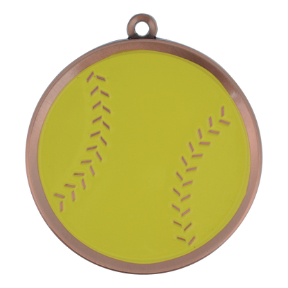Mega Softball Medal 2.25" / Bronze (Copper Tone)