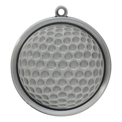Mega Golf Medal 2.25" / Silver
