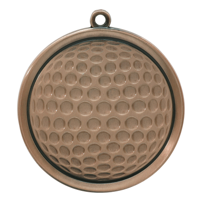 Mega Golf Medal 2.25" / Bronze (Copper Tone)