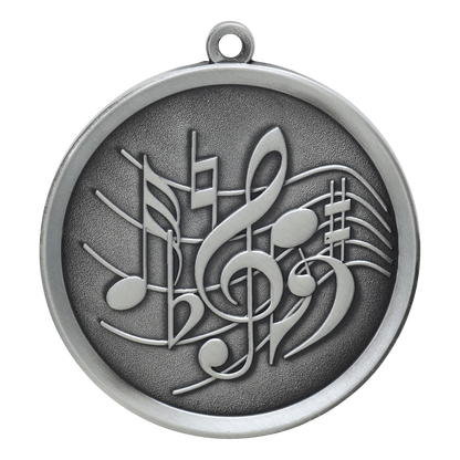 Mega Music Medal 2.25" / Silver