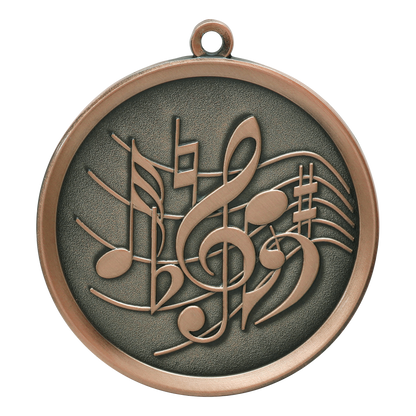 Mega Music Medal 2.25" / Bronze (Copper Tone)