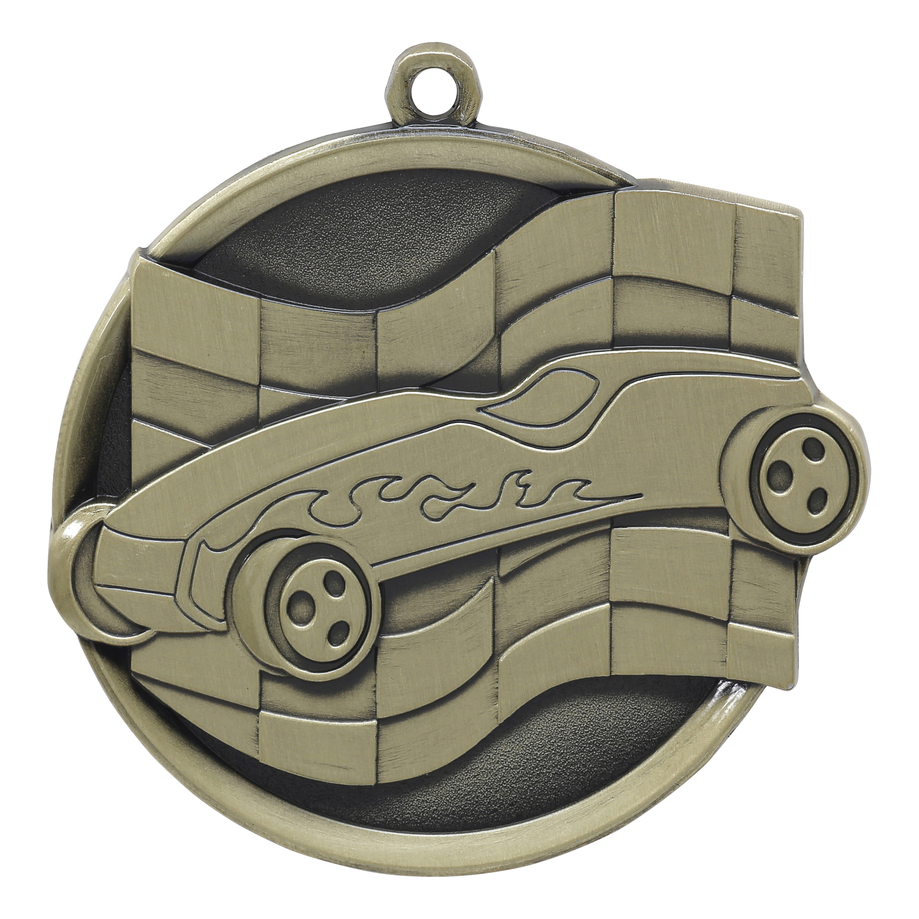Mega Pinewood Derby Medal 2.25" / Gold