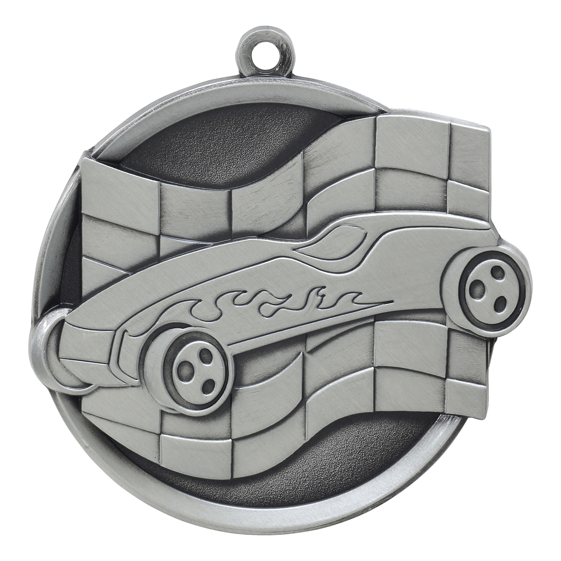 Mega Pinewood Derby Medal 2.25" / Silver