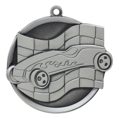 Mega Pinewood Derby Medal 2.25" / Silver