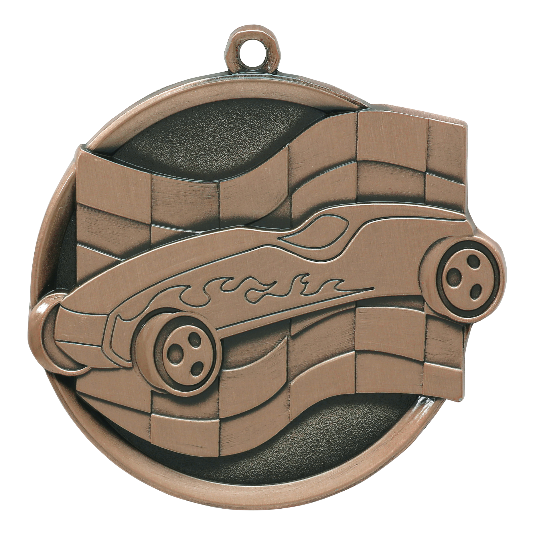Mega Pinewood Derby Medal 2.25" / Bronze (Copper Tone)