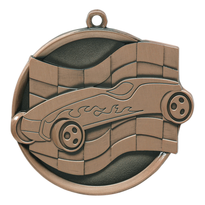 Mega Pinewood Derby Medal 2.25" / Bronze (Copper Tone)