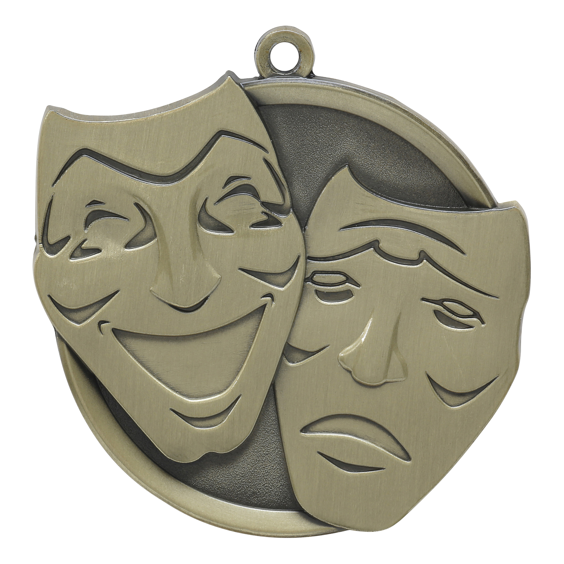 Mega Drama Medal 2.25" / Gold