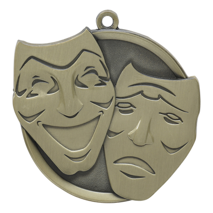 Mega Drama Medal 2.25" / Gold