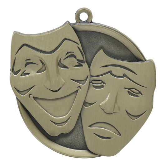 Mega Drama Medal 2.25" / Gold